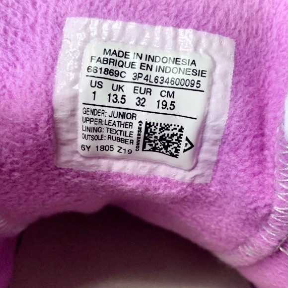 CONVERSE grey leather chuck taylor all star ox junior - Picture 9 of 9